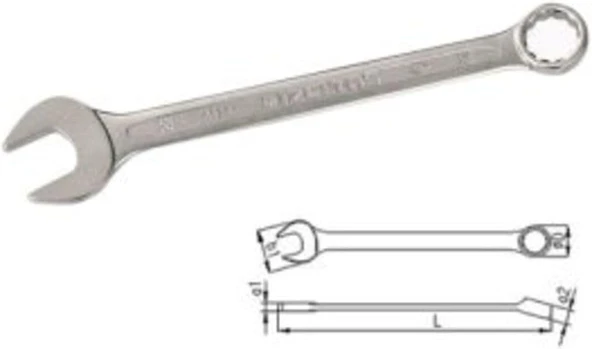 İzeltaş 0320 Kombine Anahtar Kısa Boy 21 Mm - 0320020021