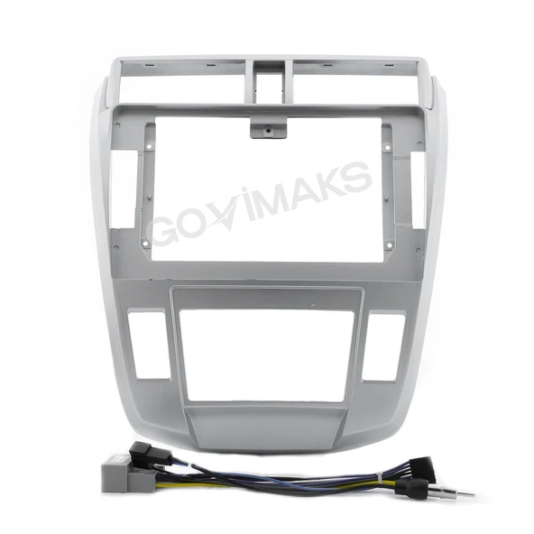 GOVİMAKS HONDA CITY 2009-2011 DIJITAL UYUMLU 10,1" GÜMÜŞ ANDROID MULTİMEDYA ÇERÇEVESİ - SOKET ürün görseli 1