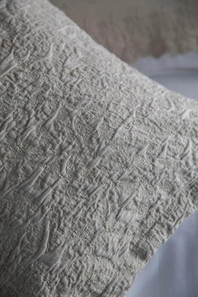 Apricitas HOME Çift Kişilik Yatak Örtüsü Nevresim Set Toledo Beıge - Yatak Ortusu - 2