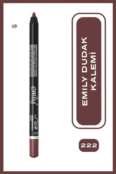 Emily Long Lasting Lip Pencil No: 222 - Dudak Kalemi - 8691190522223