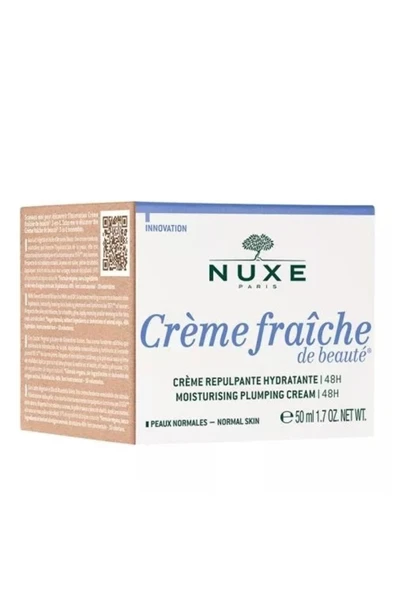 NUXE CREME FRAİCHE DE BEAUTE CREME HYDRATANTE 48 SAAT NEMLENDİRİCİ YATIŞTIRICI BAKIM KREMİ 50 ML