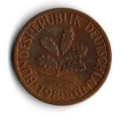 Almanya 1 Pfennig 1980-D (mp1901)