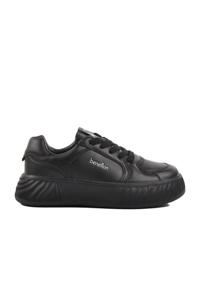 United Colors Of Benetton Siyah Memory Foam Kadın Spor Ayakkabı Sneaker