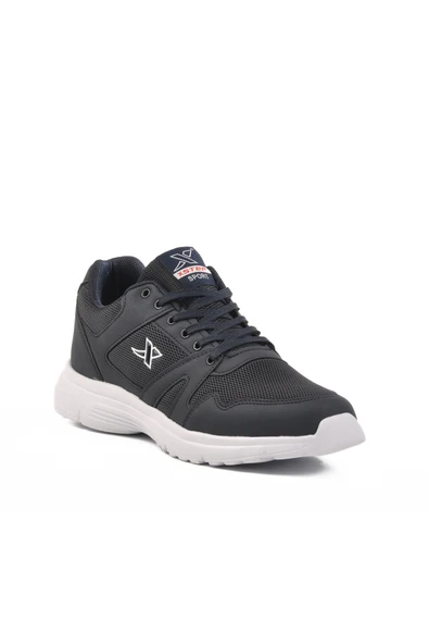 X-Step Lacivert Fileli Hafif Büyük Numara Erkek Spor Ayakkabı - 3