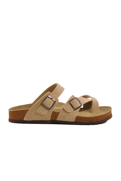 Aspor Bej Hafif Unisex Terlik