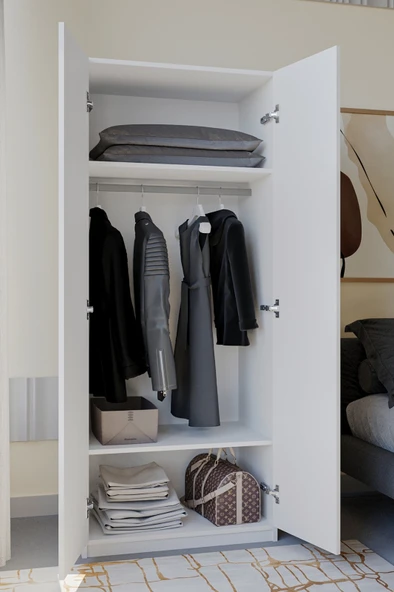 modüleva elbise dolabı 2 kapaklı - 2