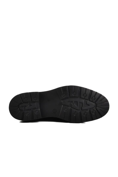 Aspor Siyah Rugan Hakiki Deri Erkek Klasik Ayakkabı - Resim 5