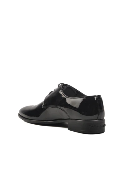 Pierre Cardin Siyah Rugan Hakiki Deri Erkek Klasik Ayakkabı - Resim 4