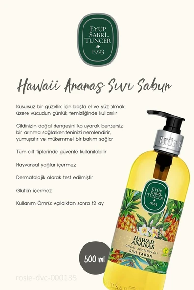 9 AL 7 ÖDE Sıvı Sabun Hawaii Ananas 500 ML ve ROSIE Hediyeli - Resim 2