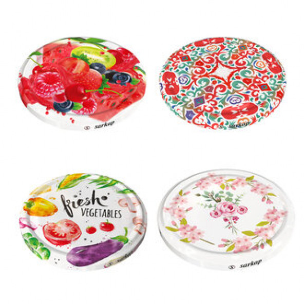 SARKAP 10'LU HİJYENİK PAKETLİ RENKLİ KAVANOZ KAPAĞI 5 PAKET - 4