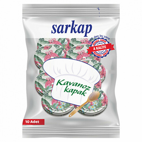 SARKAP 10'LU HİJYENİK PAKETLİ RENKLİ KAVANOZ KAPAĞI 5 PAKET - 6