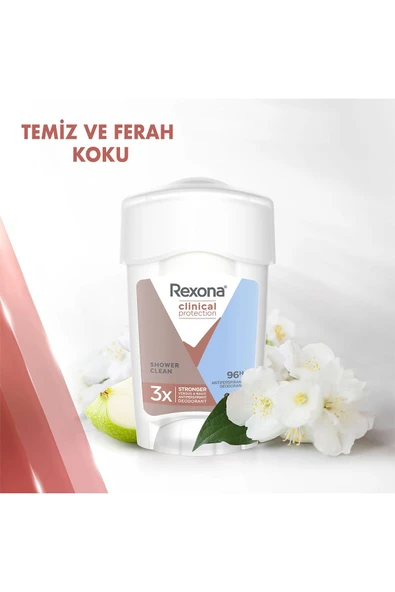REXONA CLİNİCAL PROTECTİON SHOWER CLEAN UNİSEX 45 ML 2 ADET - 7