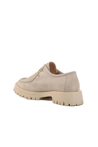 Pierre Cardin Bej Süet Kadın Casual Ayakkabı - Resim 4