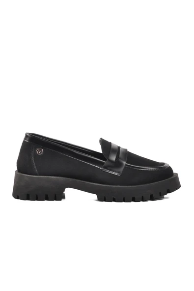 Pierre Cardin Siyah Süet Kadın Casual Ayakkabı