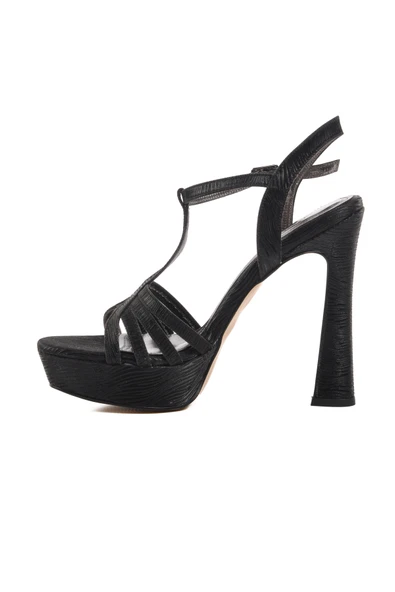 Pierre Cardin Siyah Kadın Topuklu Sandalet - 2