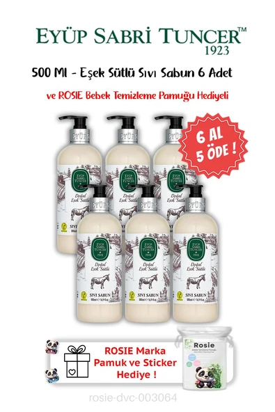 Eyüp Sabri Tuncer Doğal Eşek Sütlü Sıvı Sabun 500 ml