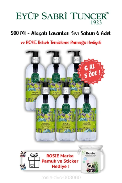 Eyüp Sabri Tuncer Alaçatı Lavantası Doğal Zeytinyağlı Sıvı Sabun 500 ml