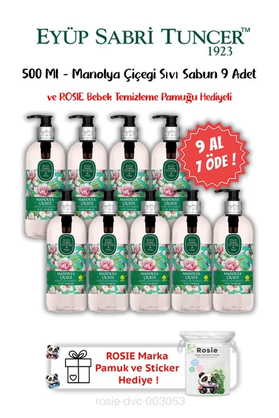 Eyüp Sabri Tuncer Doğal Zeytinyağlı Sıvı Sabun Manolya Çiçeği 500 ML