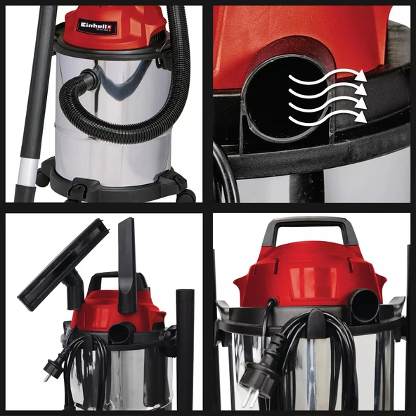 Einhell TC-VC 1815 S, Islak/Kuru Endüstriyel Süpürge - 2342390 - 4