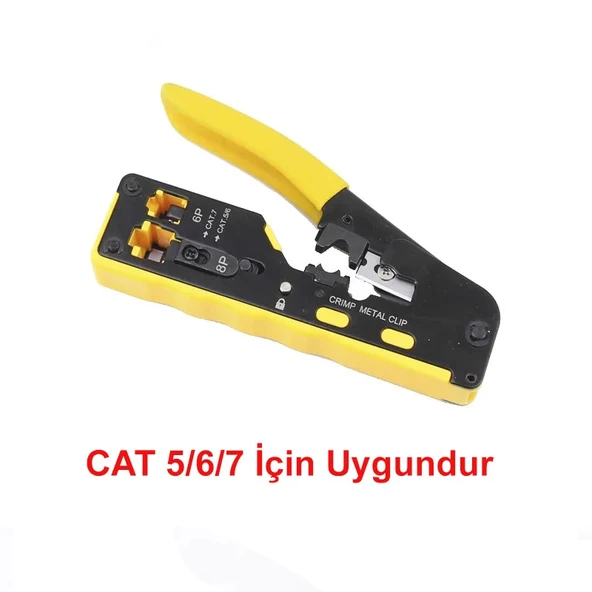 DailyTech Yeni Nesil Rj45 Ağ Pensesi Cat5/6/7 Konnektör Sıkma - 2