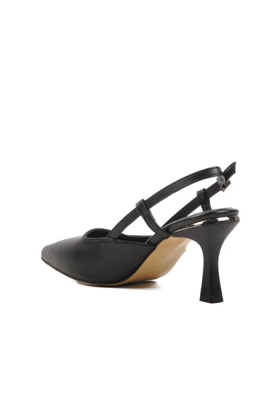 Pierre Cardin Siyah İnce Topuklu Kadın Abiye Ayakkabı - 4