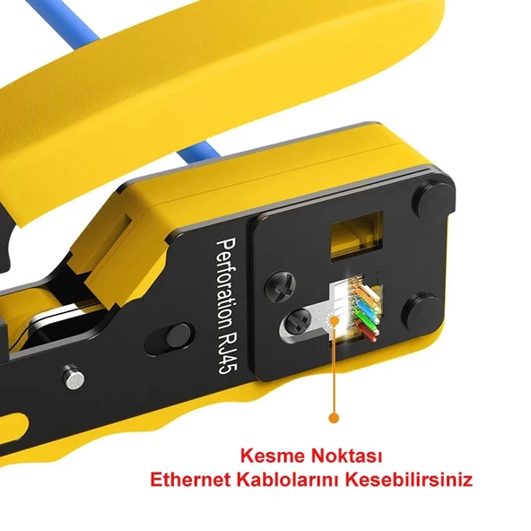 DailyTech Yeni Nesil Rj45 Ağ Pensesi Cat5/6/7 Konnektör Sıkma - 3