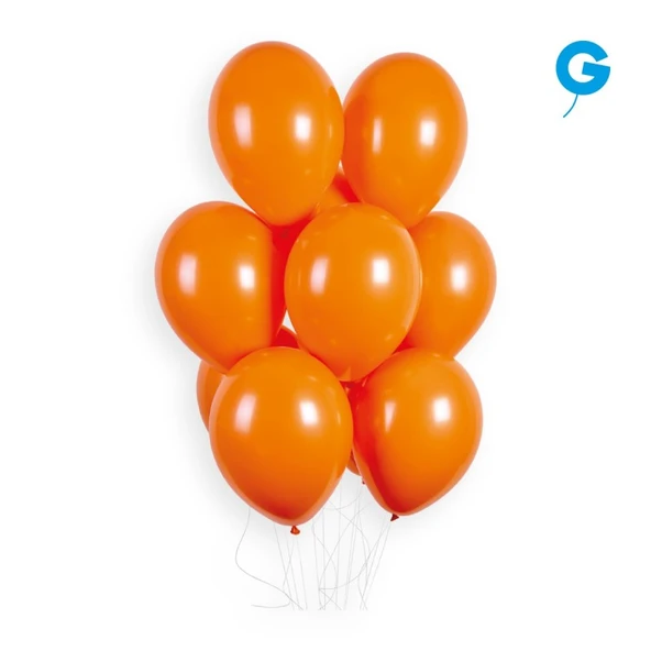 Balon Tek Renk 10" 100lü Turuncu Gemar