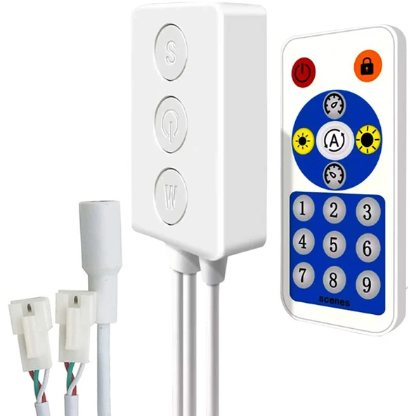 Bluetooth LED kontrol cihazı SP601E kablosuz bağlantı uzaktan kumanda 5-24V düğme anahtar çift ​​bağımsız çıkış sinyali