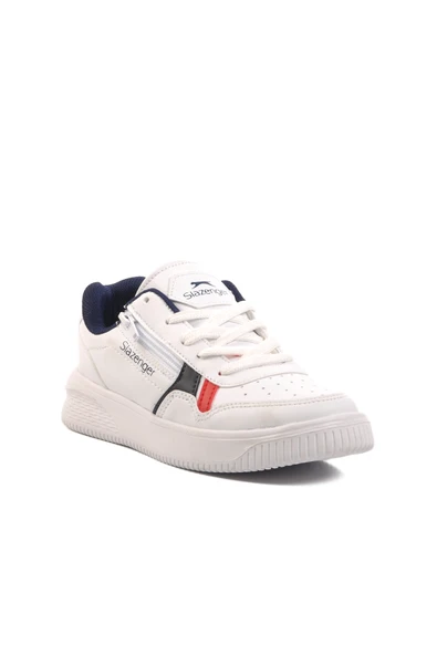 Slazenger Beyaz Lacivert Kadın Spor Ayakkabı Sneaker - 3