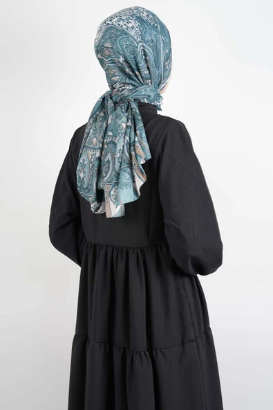 Bayan Modal Günlük Elbise Alaçatı Modal Elbise Siyah - 3