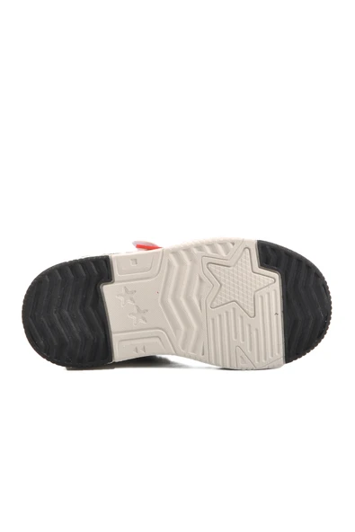 Aspor Kırmızı Unisex Cırtlı Çocuk Spor Ayakkabı - 5