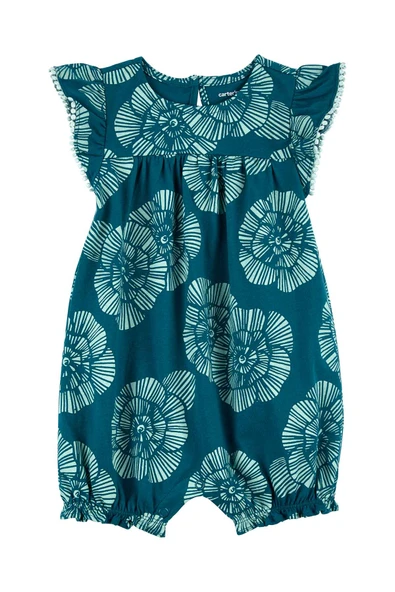 Carters Mavi Kız Bebek Kısa Tulum 1O950910M