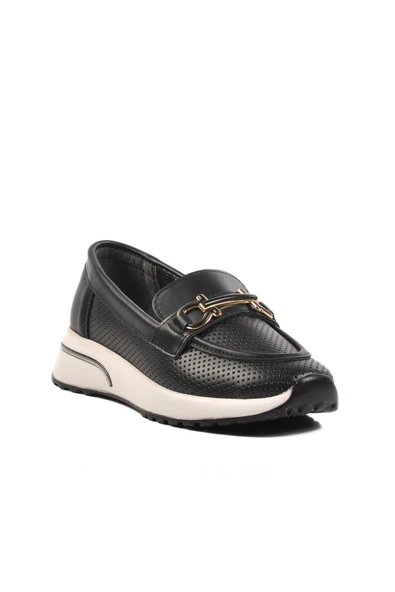 Aspor Siyah Kadın Günlük Ayakkabı - Resim 3