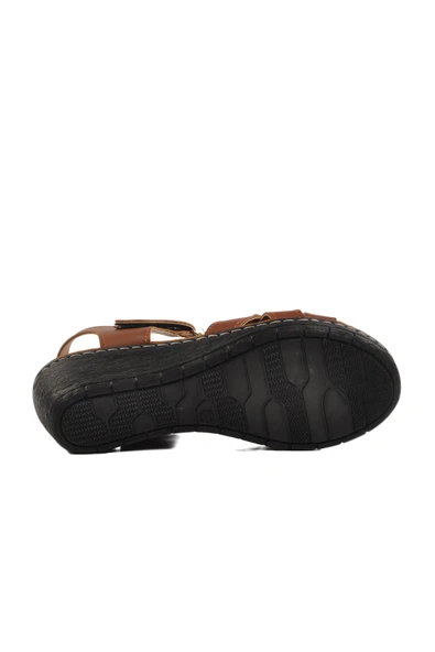 Aspor Taba Kadın Dolgu Topuk Sandalet - 5