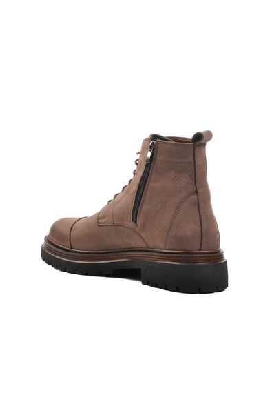 Aspor Vizon Nubuk Hakiki Deri Düz Erkek Bot - Resim 4