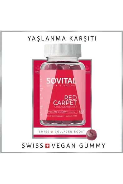 SOVİTAL RED CARPET YAŞLANMA KARŞITI KOLAJEN 60 TABLET