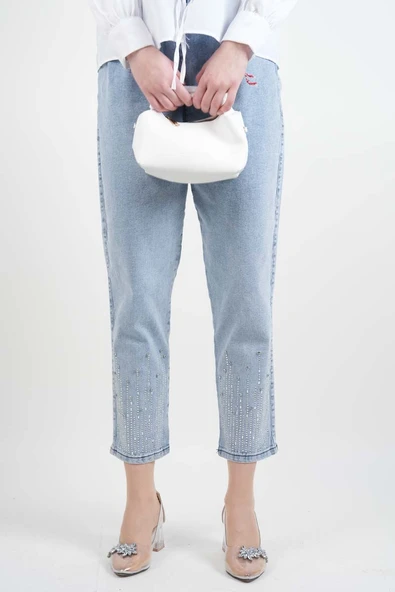 Bayan Kot Pantolon Berln Denim Açık Mavi