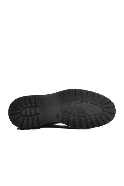 Aspor Siyah Nubuk Hakiki Deri Düz Erkek Bot - Resim 5