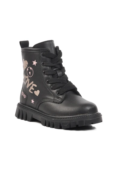 Pepino Siyah Pudra İçi Polarlı Kız Çocuk Bot - 3