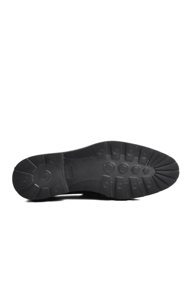 Aspor Siyah Hakiki Deri Erkek Loafer Ayakkabı - 5