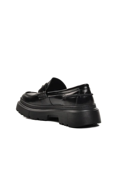 Aspor Siyah Açma Erkek Loafer Ayakkabı Premium - 4