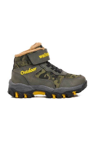 Walkway Haki Yeşil Cırt Cırtlı Çocuk Trekking ve Outdoor Bot