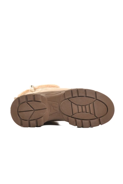 Aspor Bej Vizon İçi Kürklü Kız Çocuk Bot - Resim 5