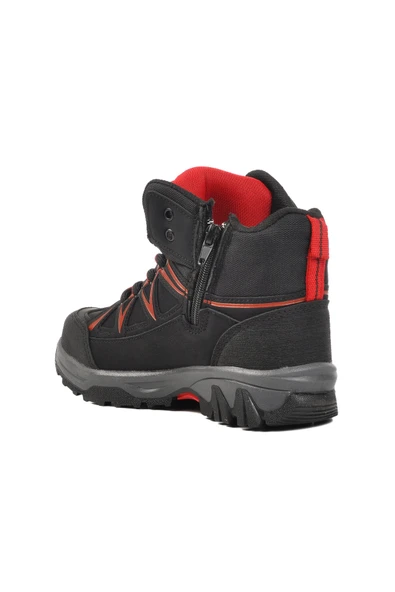 Aspor Siyah Kırmızı Unisex Çocuk Outdoor Bot - 4
