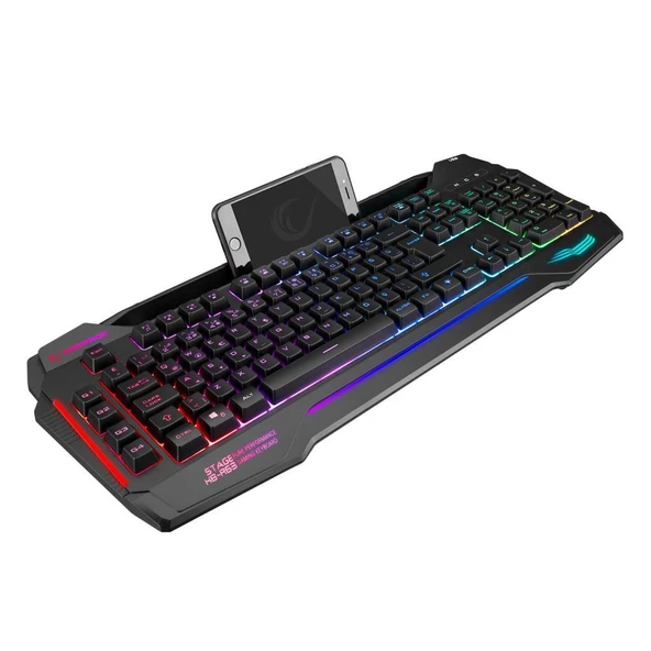 Rampage KB-R63 STAGE Makrolu Klavye SMX-R63 RGB Mouse + Mousepad 3lü OYUNCU SETİ - 3