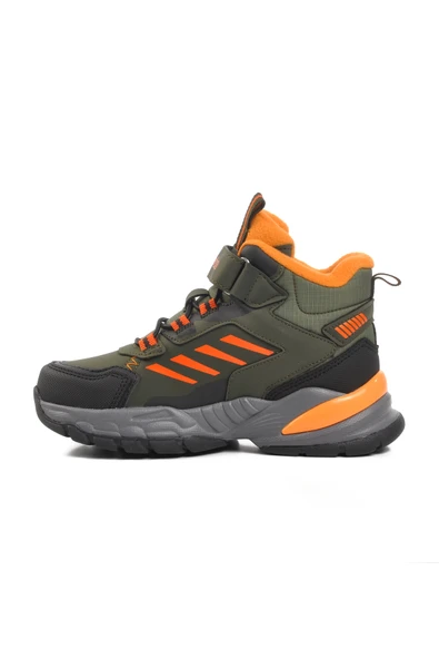 Pepino Haki Yeşil Turuncu Polyester Karışımlı Çocuk Trekking ve Outdoor Bot - 2