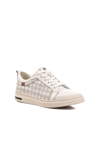 Pierre Cardin Beyaz Erkek Sneaker Ayakkabı - Resim 3