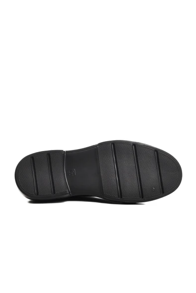 Aspor Siyah Hakiki Deri Erkek Klasik Ayakkabı - 5