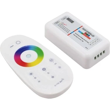 Dokunmatik uzaktan kumanda LED RGB kontrol cihazı DC 12-24V 6A 3 kanallı karartma dinamik modu 2.4G RF - 1
