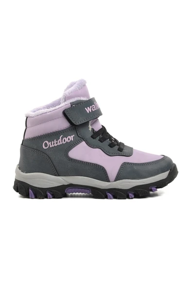 Walkway Lila Cırt Cırtlı Çocuk Trekking ve Outdoor Bot